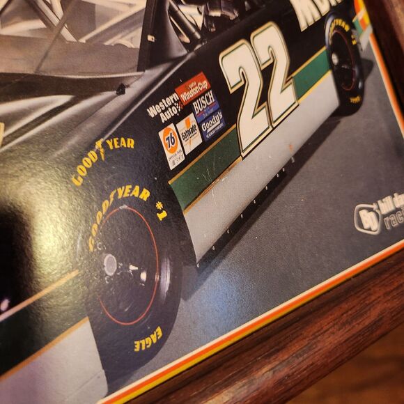 Framed Ward Burton Autographed 8" X 10" Racing Slick Photograph - No Glass - Picture 6 of 6